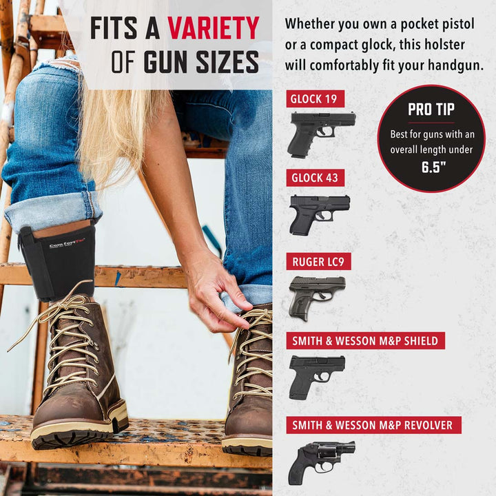 Ultimate Ankle Holster For Variety Of Gun Sizes